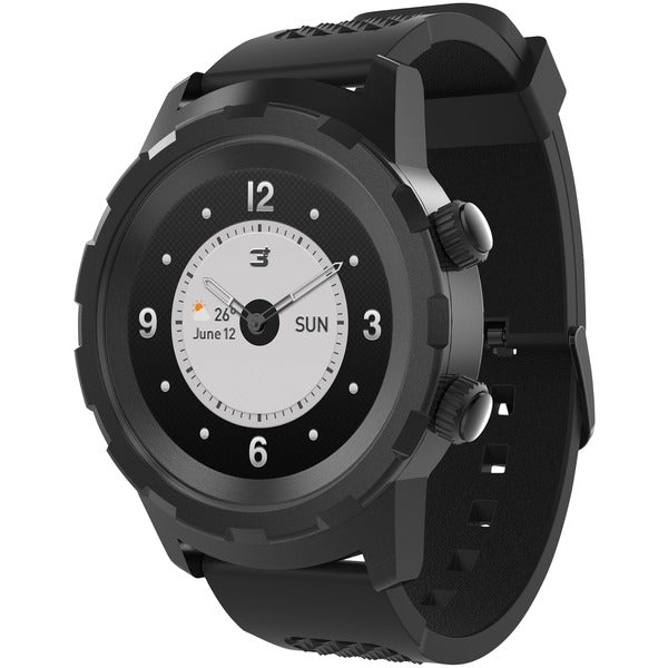 3Plus  3PL-HYBRID-BK Cruz Hybrid Watch