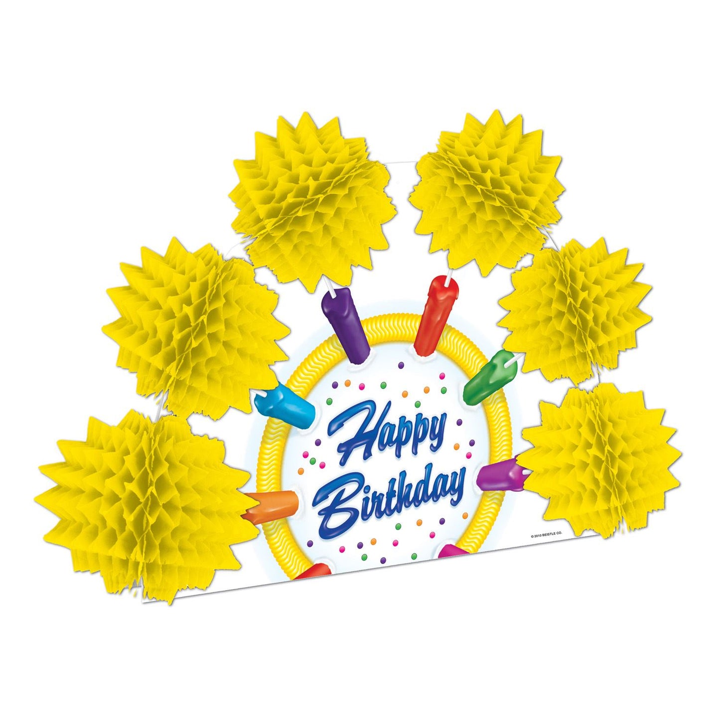 Beistle Happy Birthday Pop-Over Centerpiece 10 in  (1/Pkg) Party Supply Decoration : Birthday