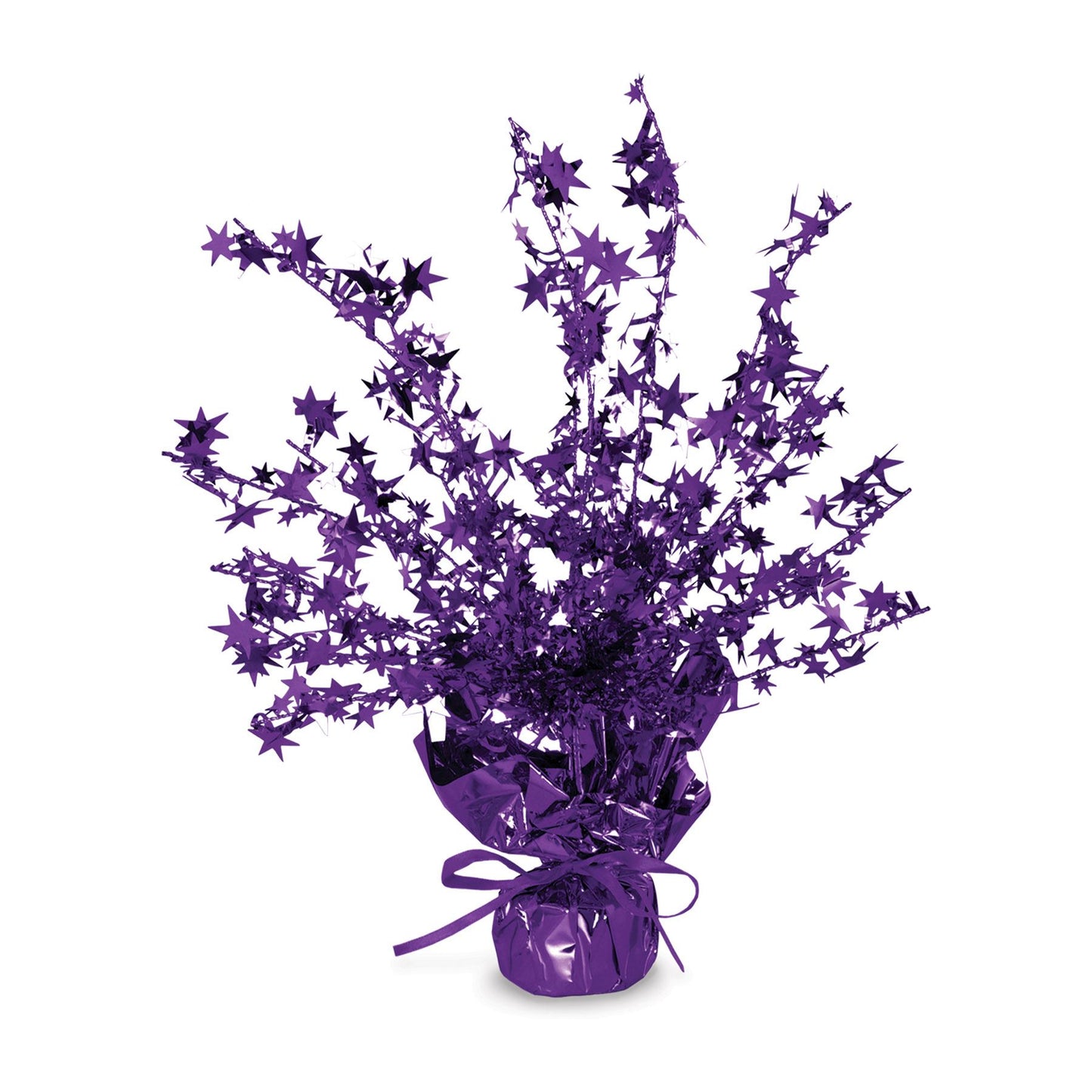 Beistle Purple Star Gleam N Burst Centerpiece 15 in  (1/Pkg) Party Supply Decoration : General Occasion