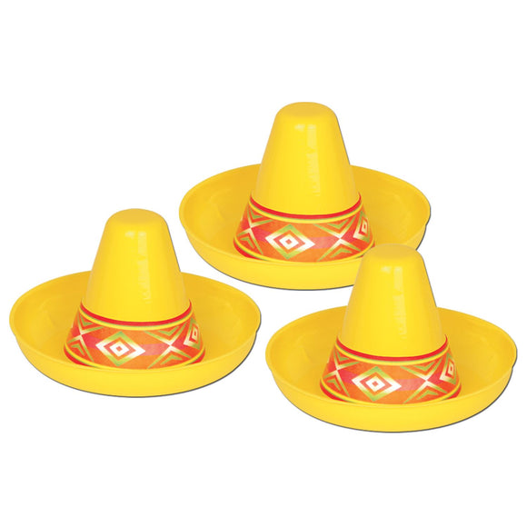 Beistle Miniature Mexican Sombrero - Party Supply Decoration for Fiesta / Cinco de Mayo