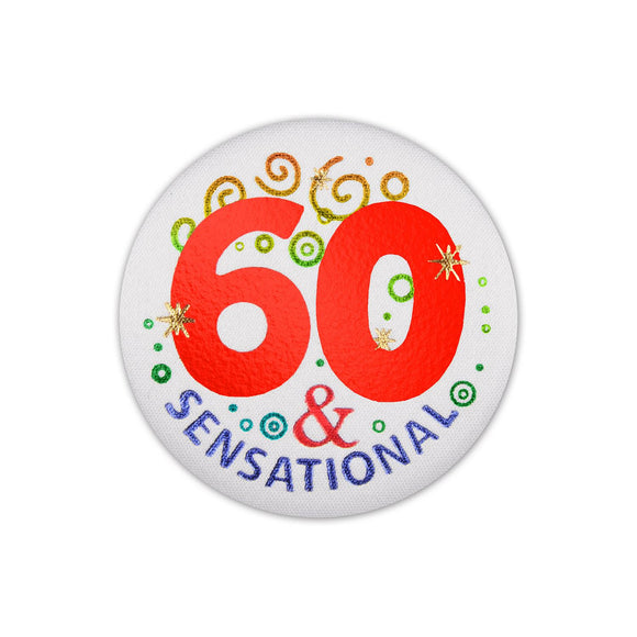 Beistle 60 and Sensational Satin Button - Party Supply Decoration for Birthday
