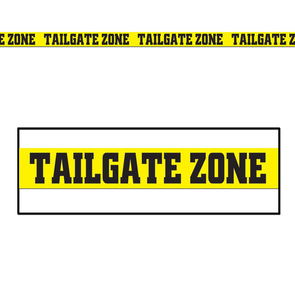 Beistle Tailgate Zone Party Tape - Party Supply Decoration for Football