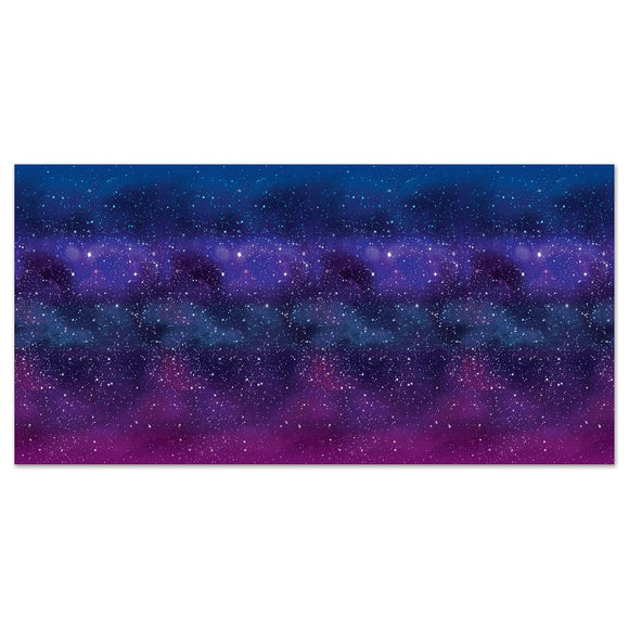 Beistle Galaxy Backdrop 4' x 30' (1/Pkg) Party Supply Decoration : Space