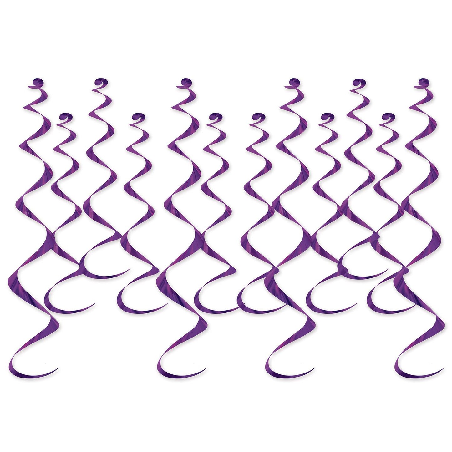 Beistle Metallic Whirls - Purple - Party Supply Decoration for General Occasion