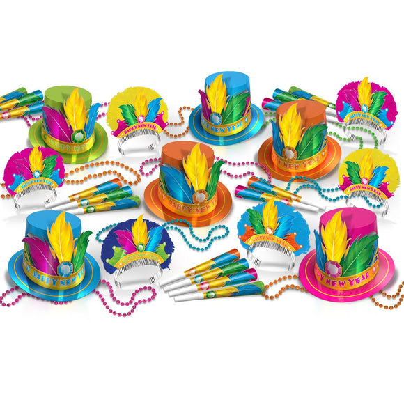 Beistle Rio Assortment for 50 - Party Supply Decoration for New Years