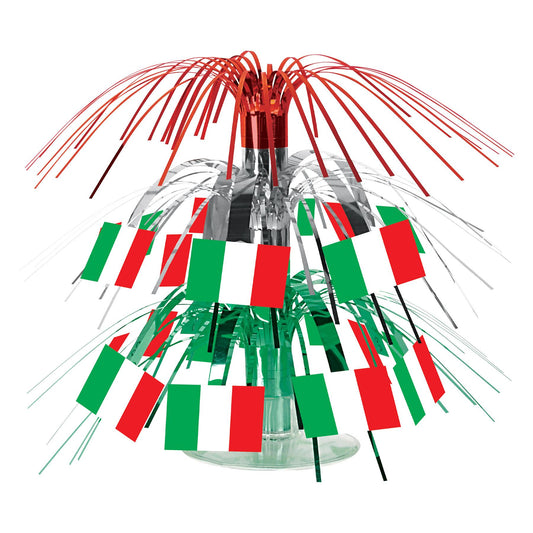 Beistle Mini Italian Flag Cascade Centerpiece   (1/Pkg) Party Supply Decoration : Italian