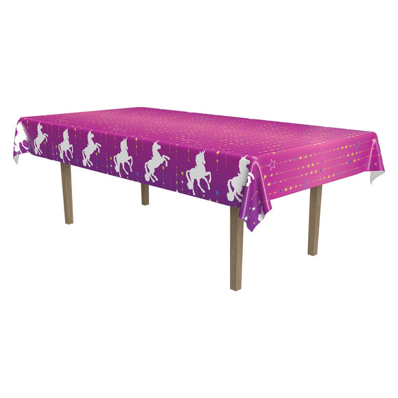 Beistle Unicorn Table Cover - Party Supply Decoration for Unicorn