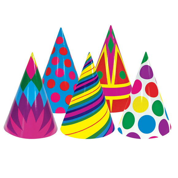 Beistle Bulk Assorted Paper Party Hats (sold 144 per box) 60.5 in   Party Supply Decoration : General Occasion