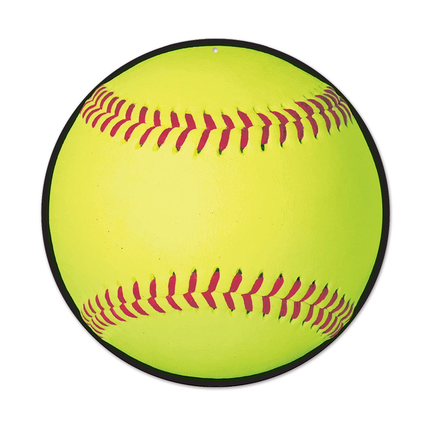 Beistle Softball Cutout 10 in  (1/Card) Party Supply Decoration : Sports