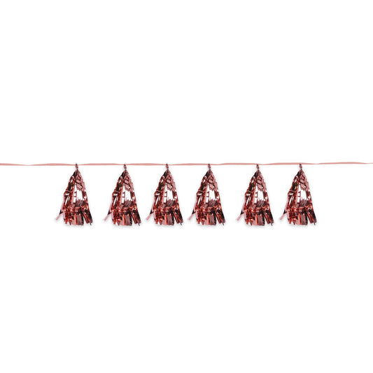 Beistle Metallic Tassel Garland - Rose Gold - Party Supply Decoration for General Occasion