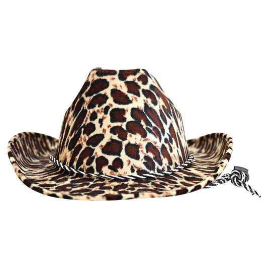 Beistle Leopard Print Cowboy Hat   Party Supply Decoration : Western