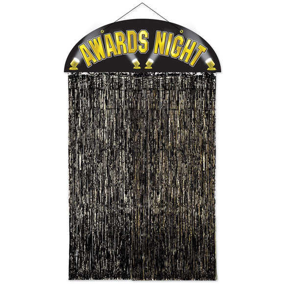 Beistle Awards Night Door Curtain - Party Supply Decoration for Awards Night