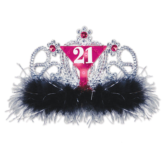 Beistle Light Up 21 Tiara - Party Supply Decoration for 21st Birthday