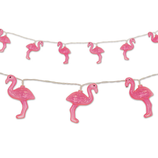 Beistle Flamingo String Lights - Party Supply Decoration for Luau