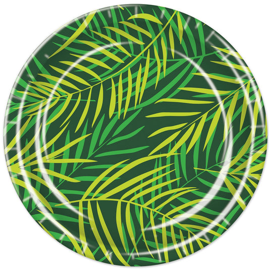 Beistle Palm Leaf Plates - Party Supply Decoration for Luau