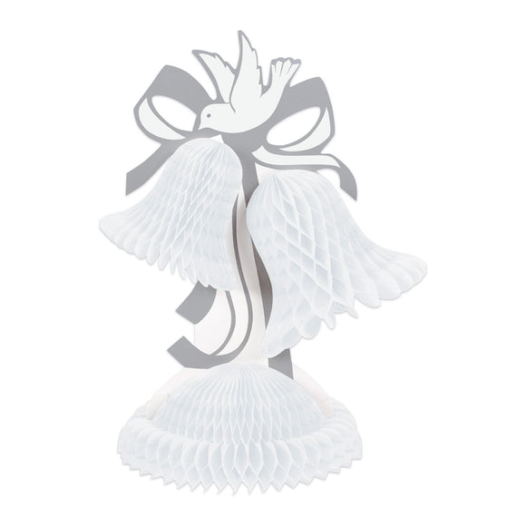 Beistle White Art-Tissue Bell Centerpiece 12 in  (1/Pkg) Party Supply Decoration : Wedding