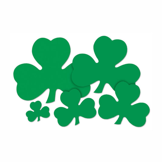 Beistle Green Shamrock Cutout (9 inch) 9 in   Party Supply Decoration : St. Patricks