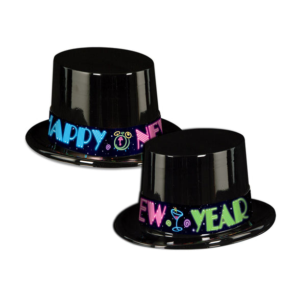 Beistle Neon New Year Topper Hats (1/pkg)   Party Supply Decoration : New Years