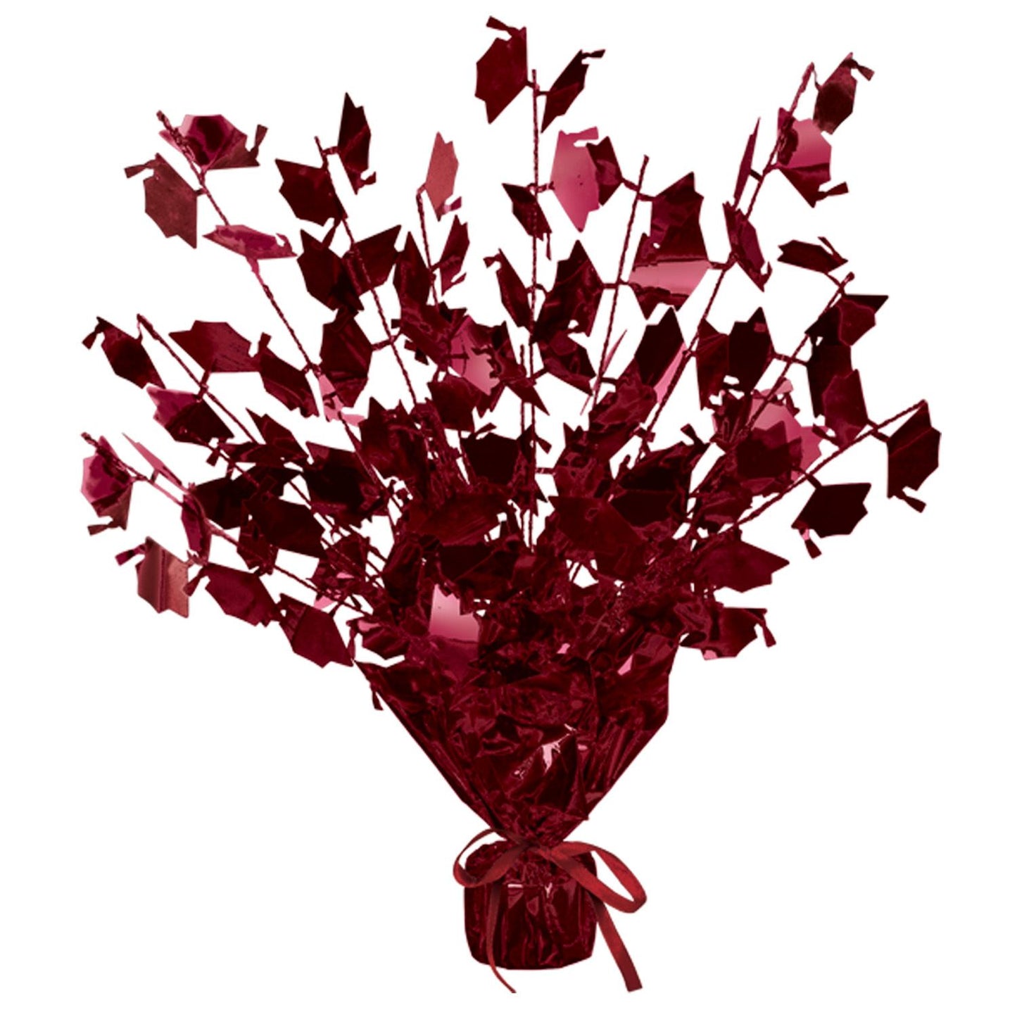 Beistle Maroon Graduate Cap Gleam N Burst Centerpiece 15 in  (1/Pkg) Party Supply Decoration : Graduation