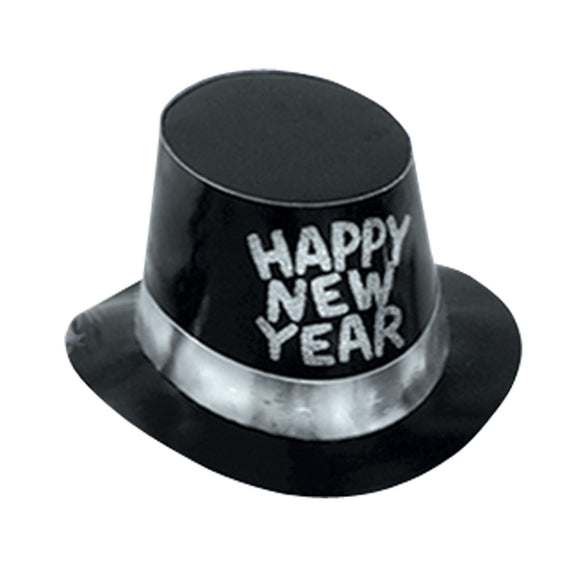 Beistle Black and Silver New Year Hi-Hats (sold 25 per box)   Party Supply Decoration : New Years