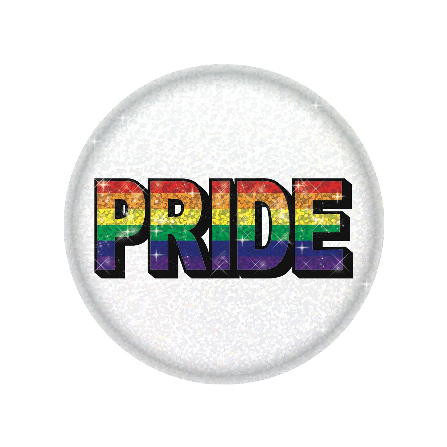 Beistle Pride Button - Party Supply Decoration for Rainbow