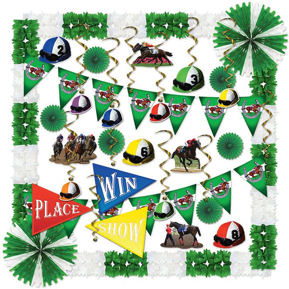 Beistle Horse Racing Decorating Kit - Party Supply Decoration for Derby Day