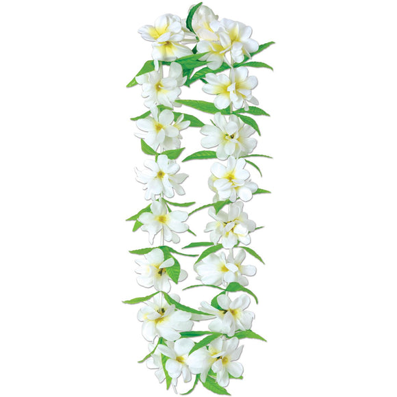 Beistle Silk N Petals Tropical Jasmine Leis (1/pkg) - Party Supply Decoration for Luau