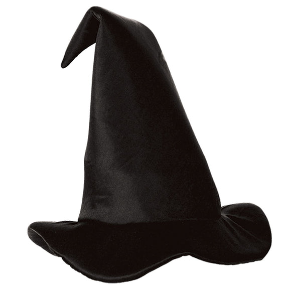 Beistle Satin-Soft Black Witch Hat  (1/Card) Party Supply Decoration : Halloween