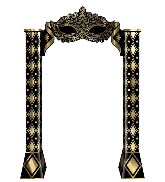 Beistle Masquerade 3-D Archway Prop - Party Supply Decoration for Prom