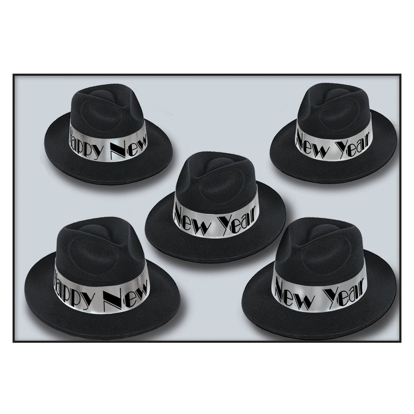 Beistle New Year Silver Swing Fedora - Party Supply Decoration for New Years