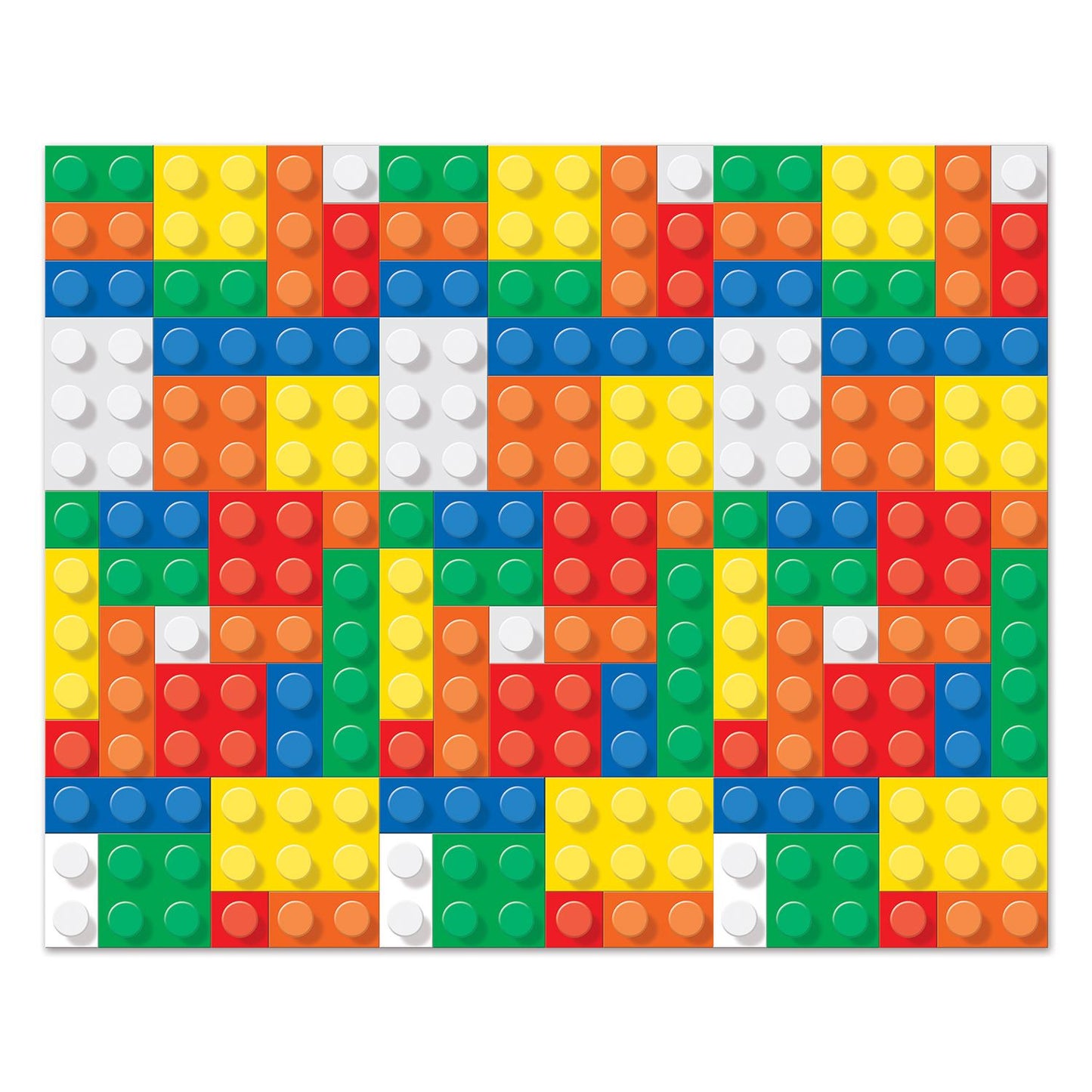 Beistle Building Blocks Backdrop 4' x 30' (1/Pkg) Party Supply Decoration : Building Blocks