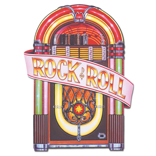 Beistle Rock and Roll Juke Box Cutout 3'  Party Supply Decoration : 50's / Rock & Roll