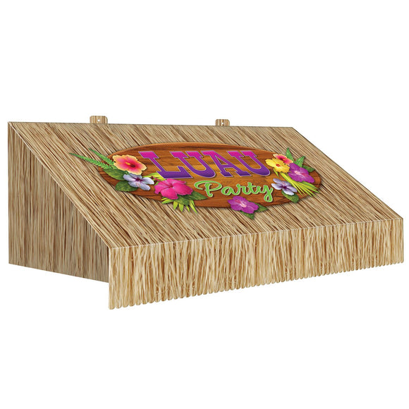 Beistle 3-D Tiki Bar Awning Wall Decoration - Party Supply Decoration for Luau