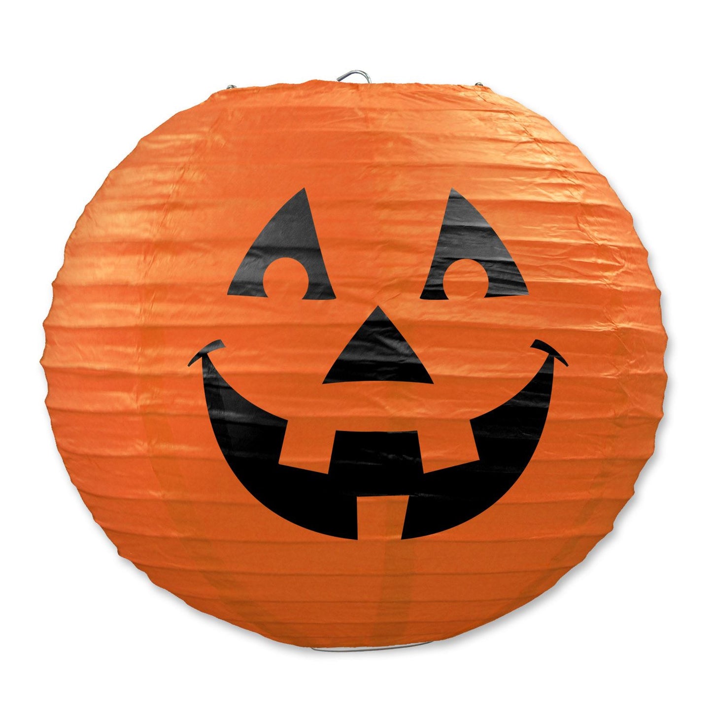 Beistle Jack-O-Lantern Paper Lanterns (3 Paper Lanterns Per Package) - Party Supply Decoration for Halloween