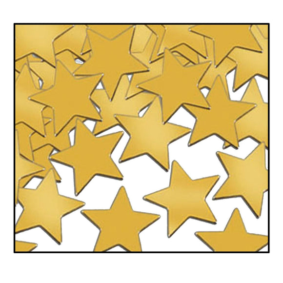 Beistle Gold Fanci-Fetti Stars - Party Supply Decoration for General Occasion