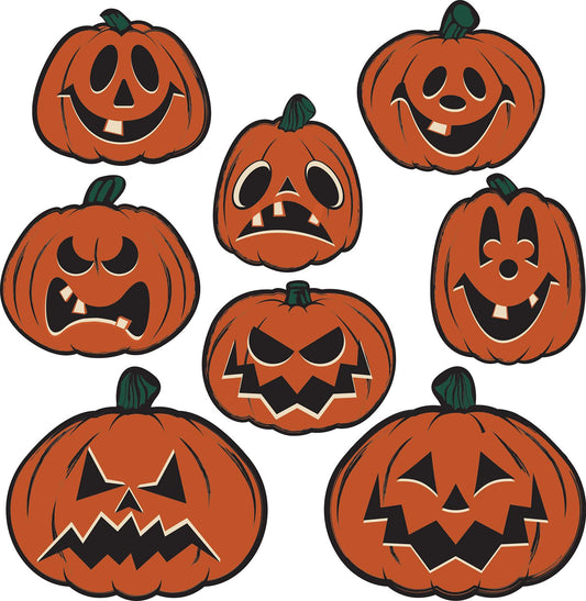 Beistle Vintage Halloween Pumpkin Cutouts  (8/Pkg) Party Supply Decoration : Halloween-Vintage