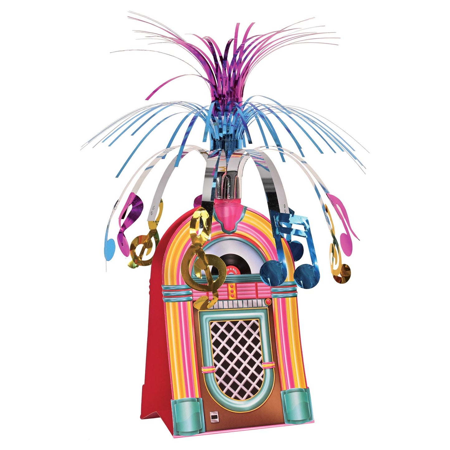 Beistle Jukebox Centerpiece 15 in  (1/Pkg) Party Supply Decoration : 50's/Rock & Roll