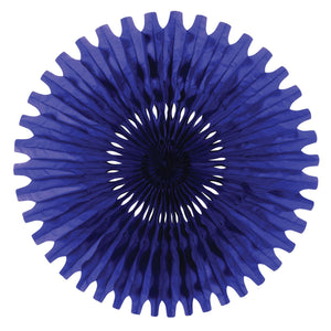 Beistle Blue Art-Tissue Fan - Party Supply Decoration for General Occasion