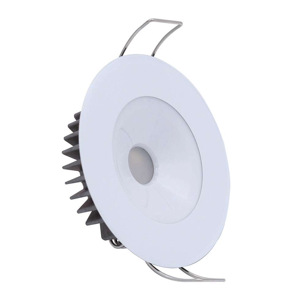 Lumitec Illusion Flush Mount LED Down Light - Spectrum RGBW - Cool White - White Housing [117127]