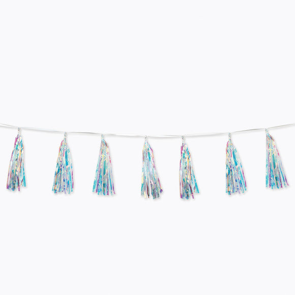 Beistle Iridescent Tassel Garland - Party Supply Decoration for General Occasion
