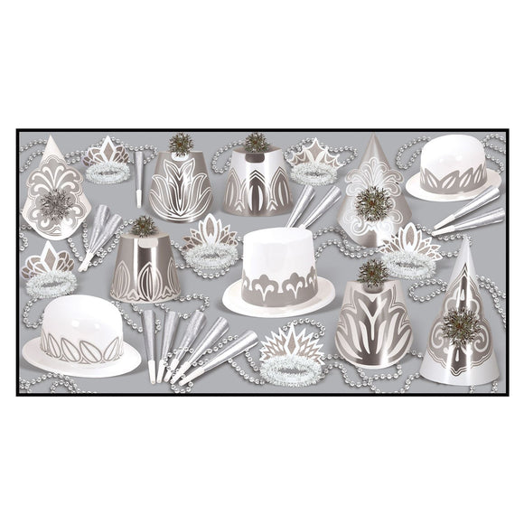 Beistle Silver Dollar Assortment (for 50 people) - Party Supply Decoration for New Years