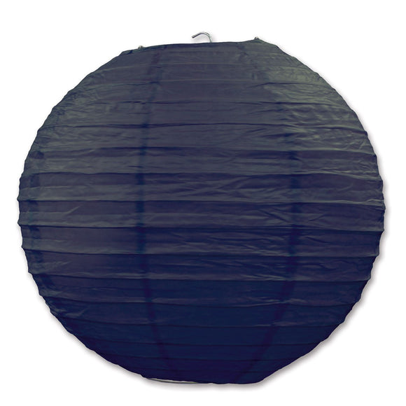 Beistle Black Paper Lanterns (3 Paper Lanterns Per Package) - Party Supply Decoration for General Occasion