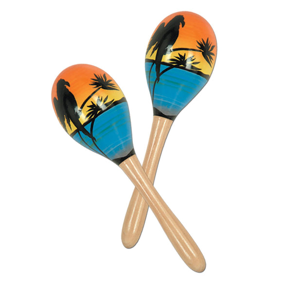 Beistle Tropical Fun Party Maracas - Party Supply Decoration for Luau