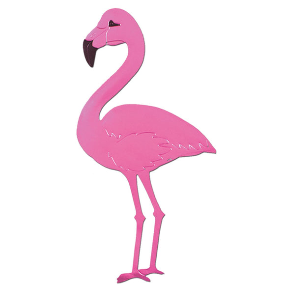 Beistle Foil Flamingo Silhouette - Party Supply Decoration for Luau