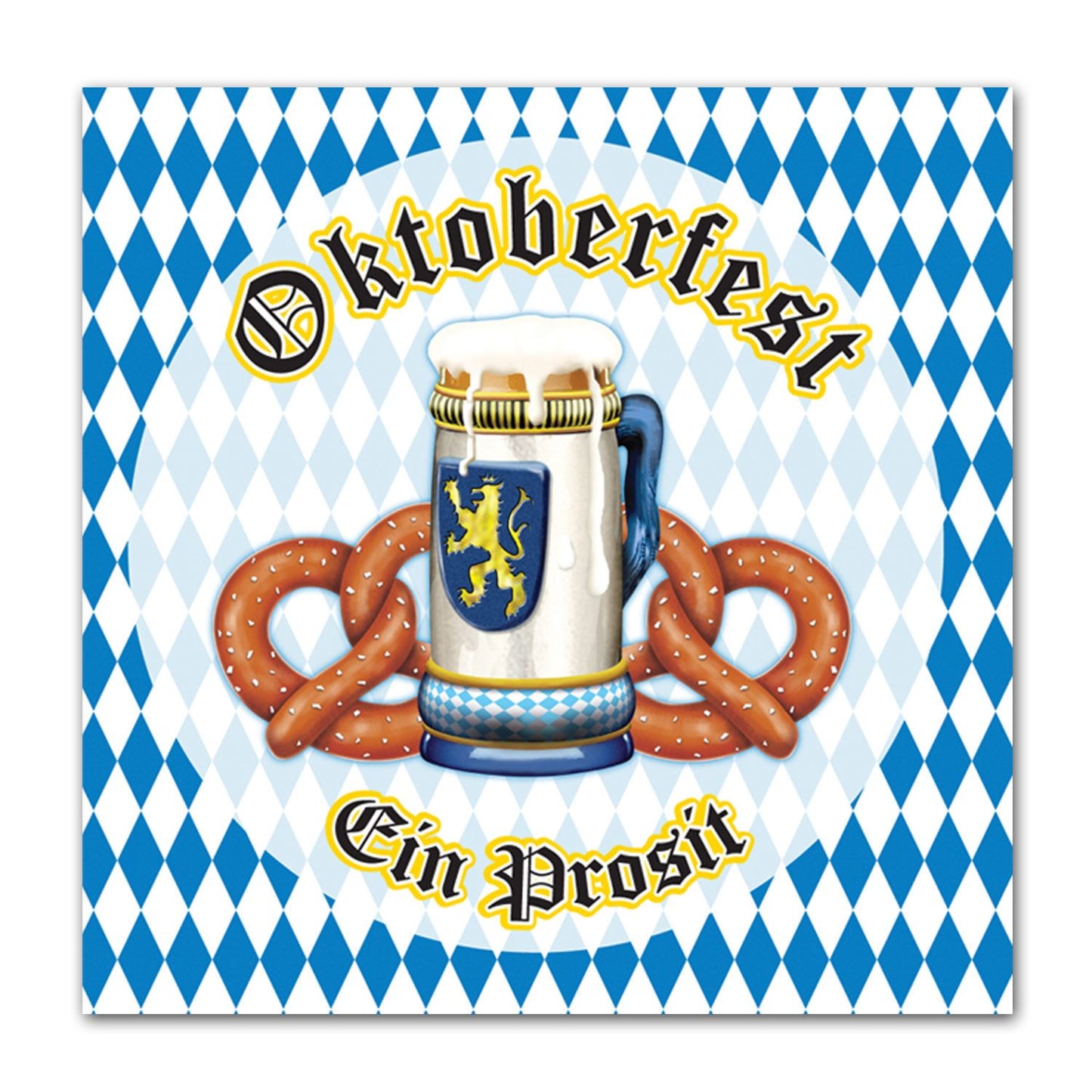 Beistle Oktoberfest Lunch Napkins (16/pkg) - Party Supply Decoration for Oktoberfest