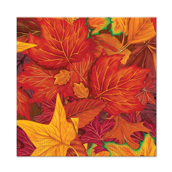 Beistle Fall Leaf Beverage Napkins - Party Supply Decoration for Thanksgiving / Fall