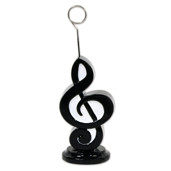 Beistle Musical Note Photo/Balloon Holder - Party Supply Decoration for Music