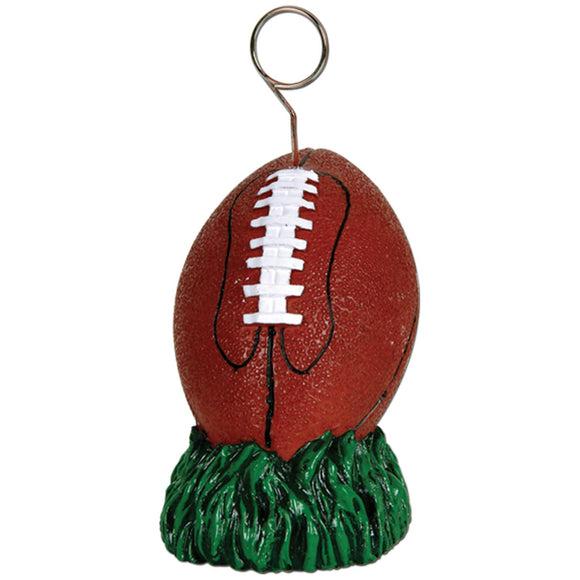 Beistle Football Polystone Photo/Balloon Holder - Party Supply Decoration for Football