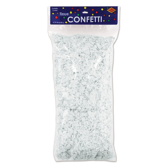 Beistle Tissue Confetti - White - Party Supply Decoration for General Occasion