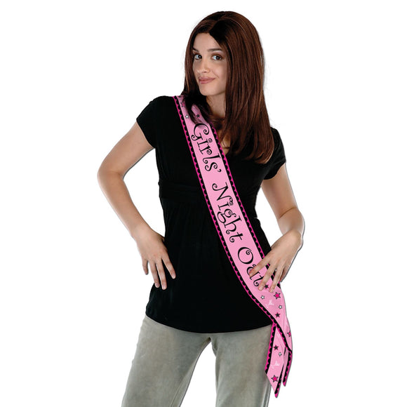 Beistle Girls' Night Out Satin Sash - Party Supply Decoration for Bachelorette